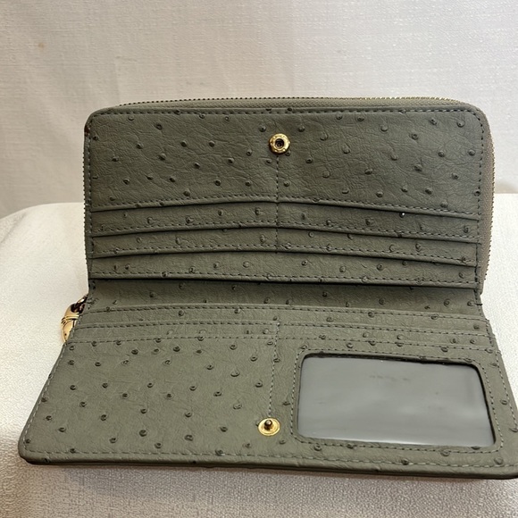 Iman wallet, gray, multiple compartments, 100% polyurethane - Picture 3 of 7